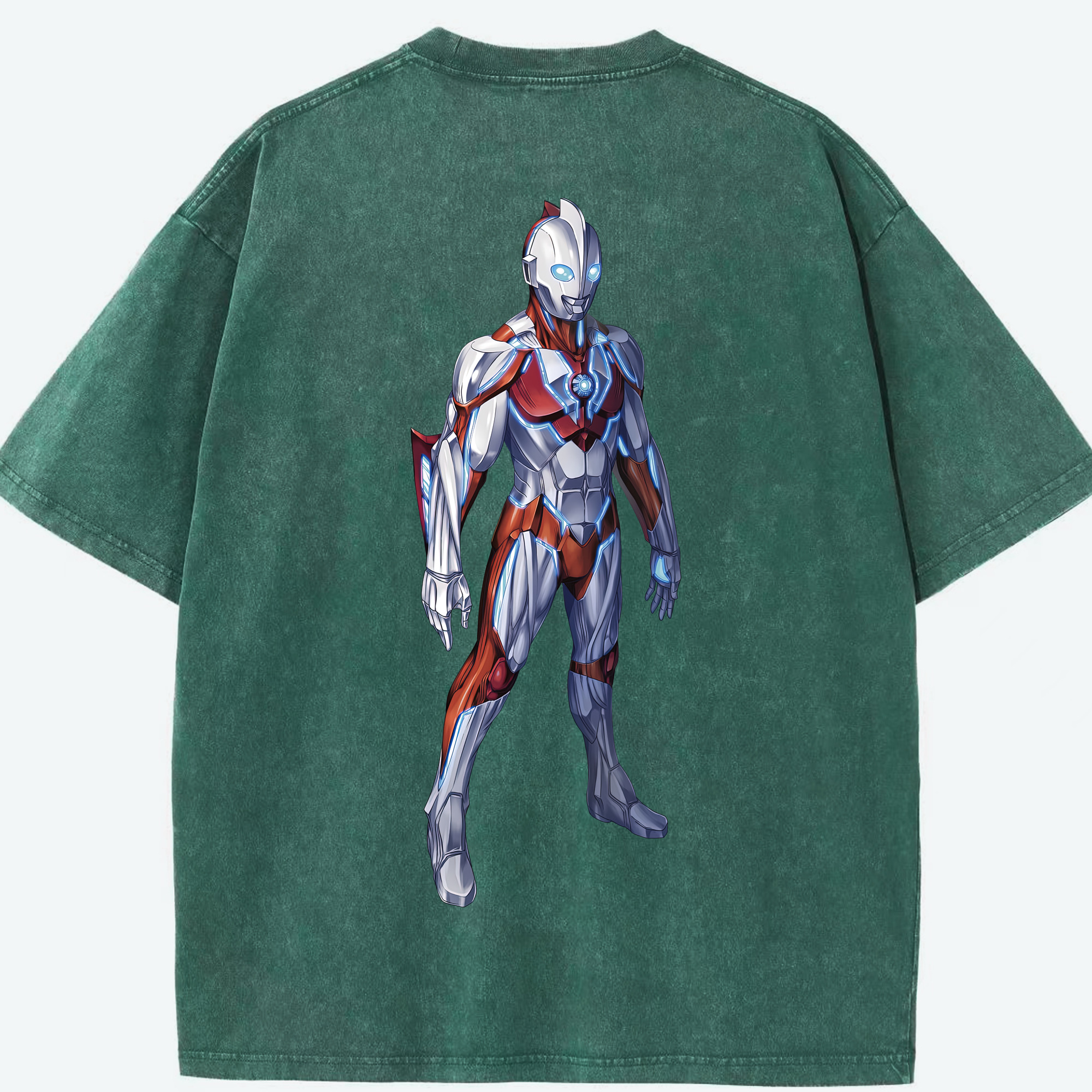 （画像用） ウルトラマン Ultraman 綿100% ヴィンテージ風 半袖Tシャツ（背面プリント）